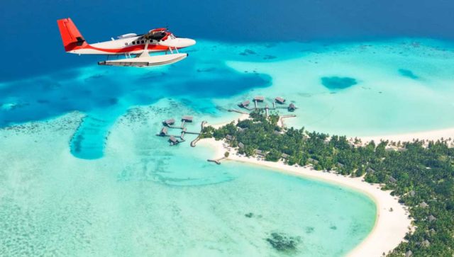 Maldives seaplane taxi