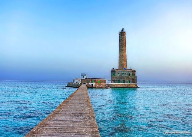 The inner pier view of Sanganeb Lighthouse, Sanganeb National Park, Port Sudan