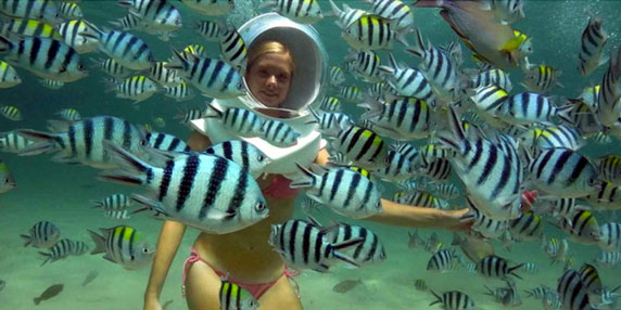 Underwater Walk at Mauritius Belle Mare 1