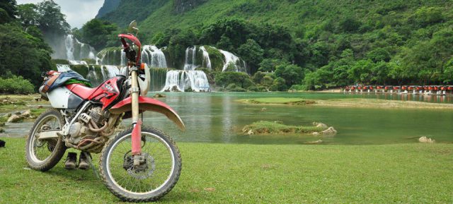 Bike riding in Vietnam