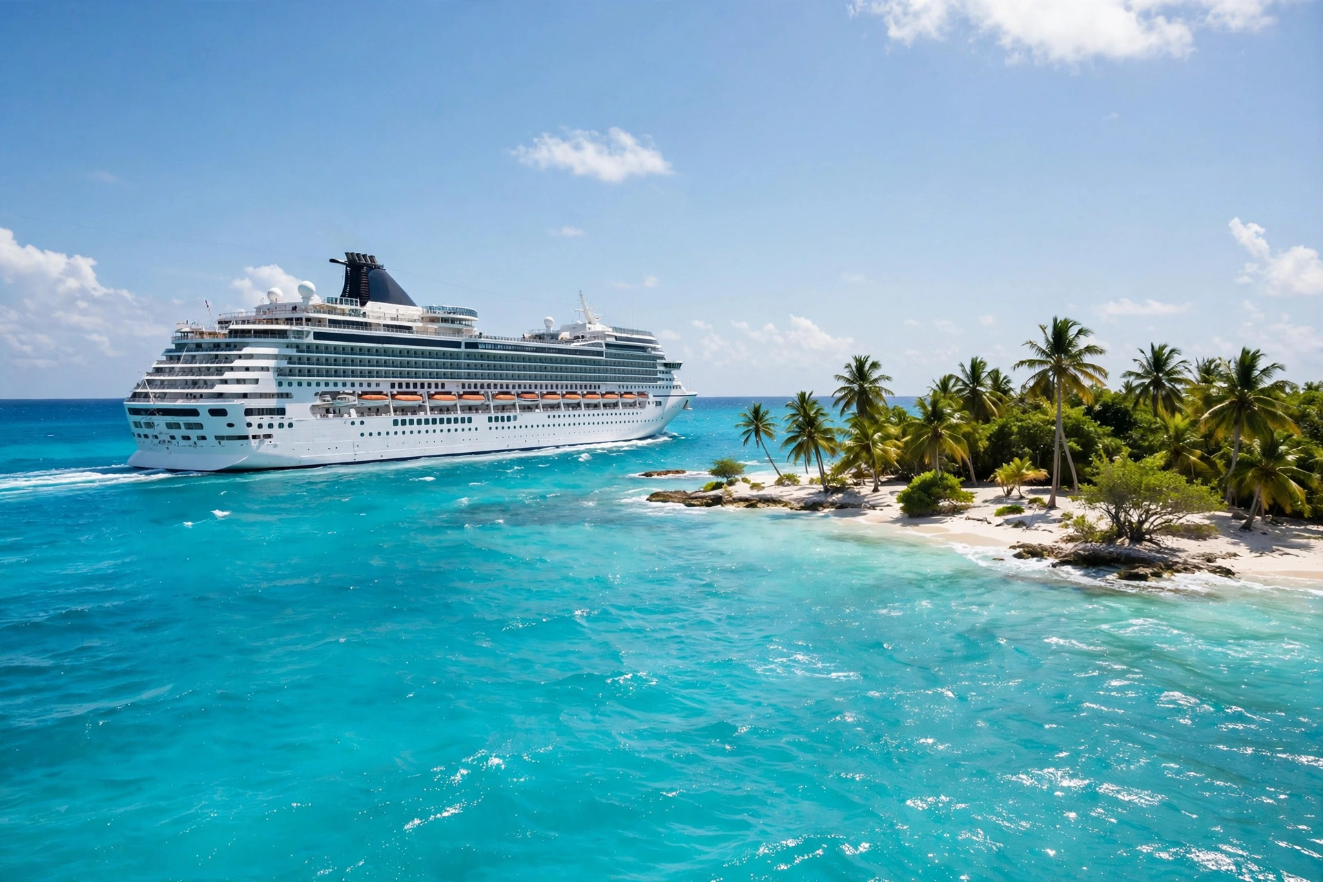 Traveler membandingkan promo cruise di laptop selama obral wave season